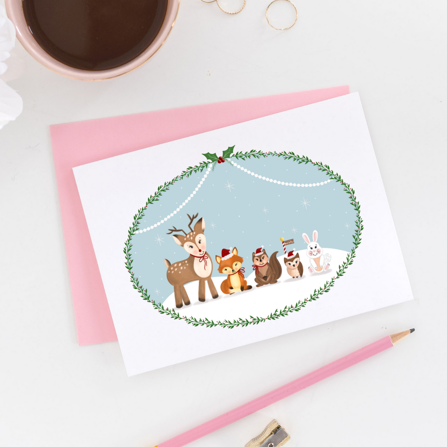 Woodland Animals Greeting Card