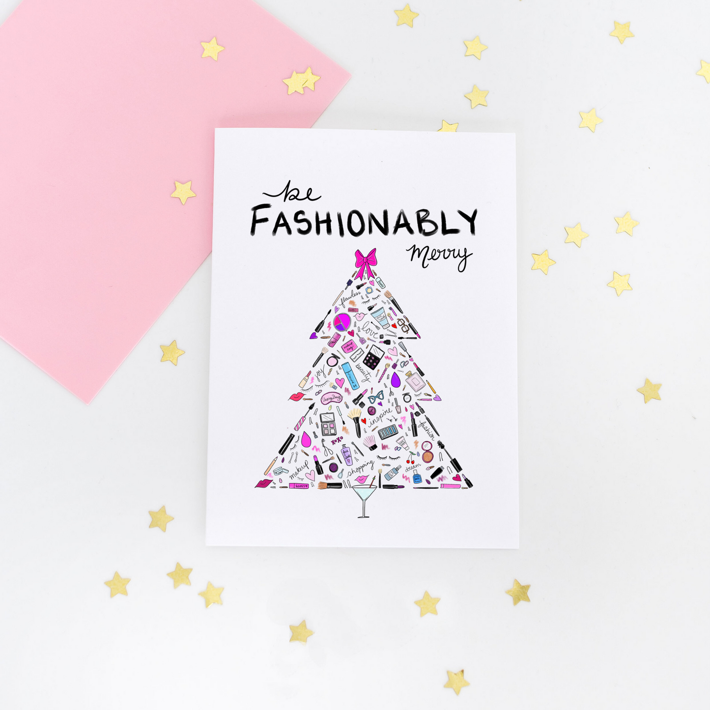 Little Accessories Christmas Tree Greeting Card