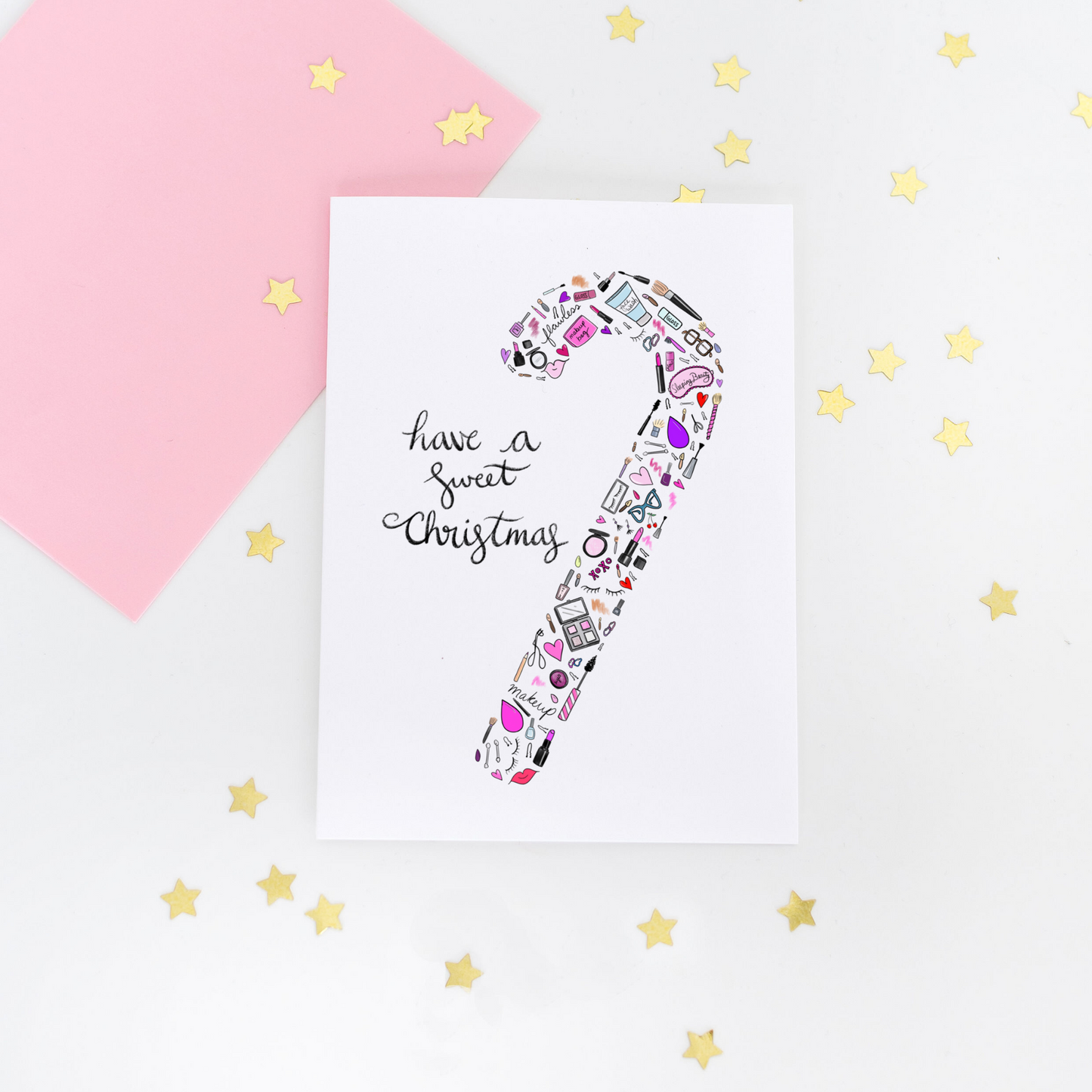 Little Accessories Candy Cane Greeting Card