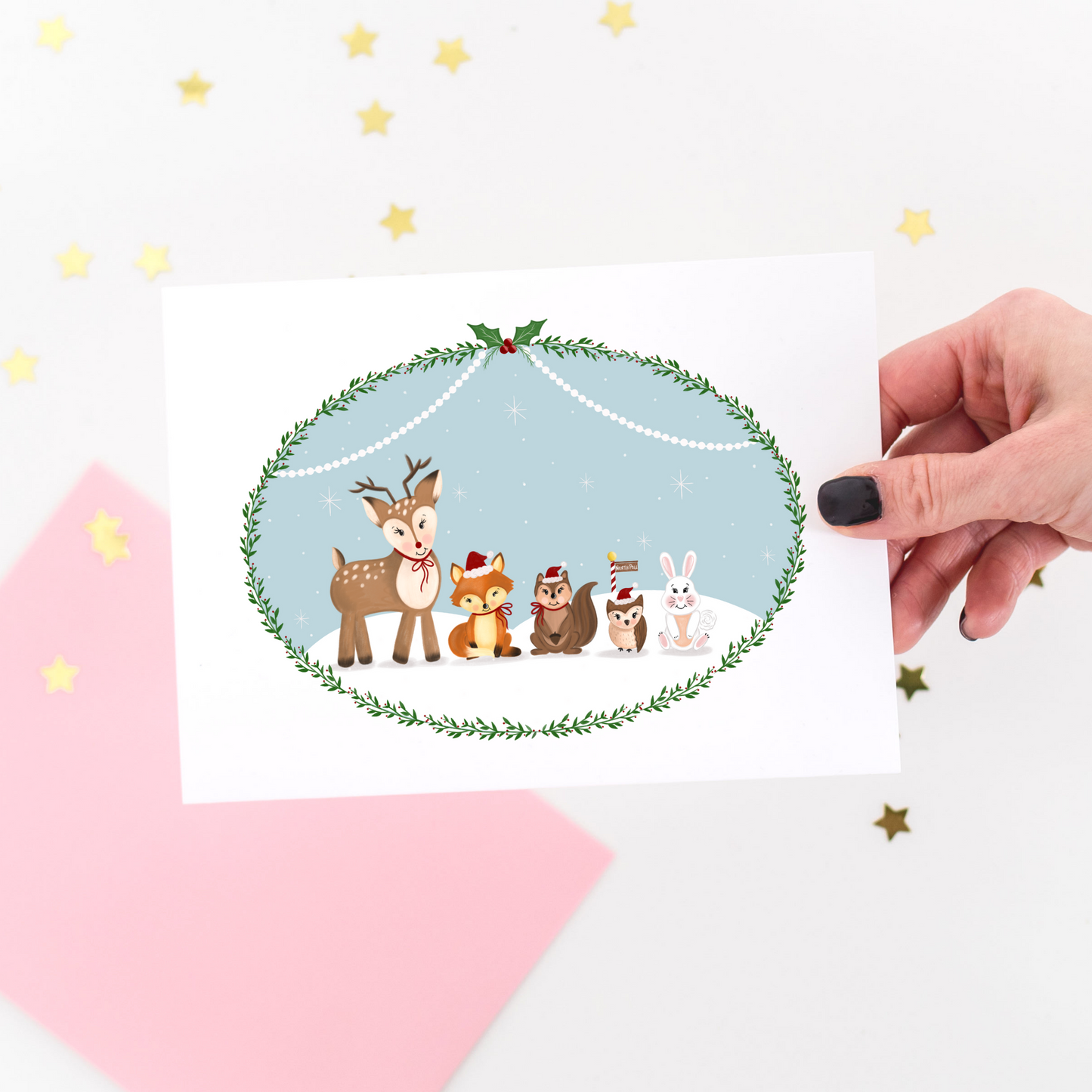 Woodland Animals Greeting Card