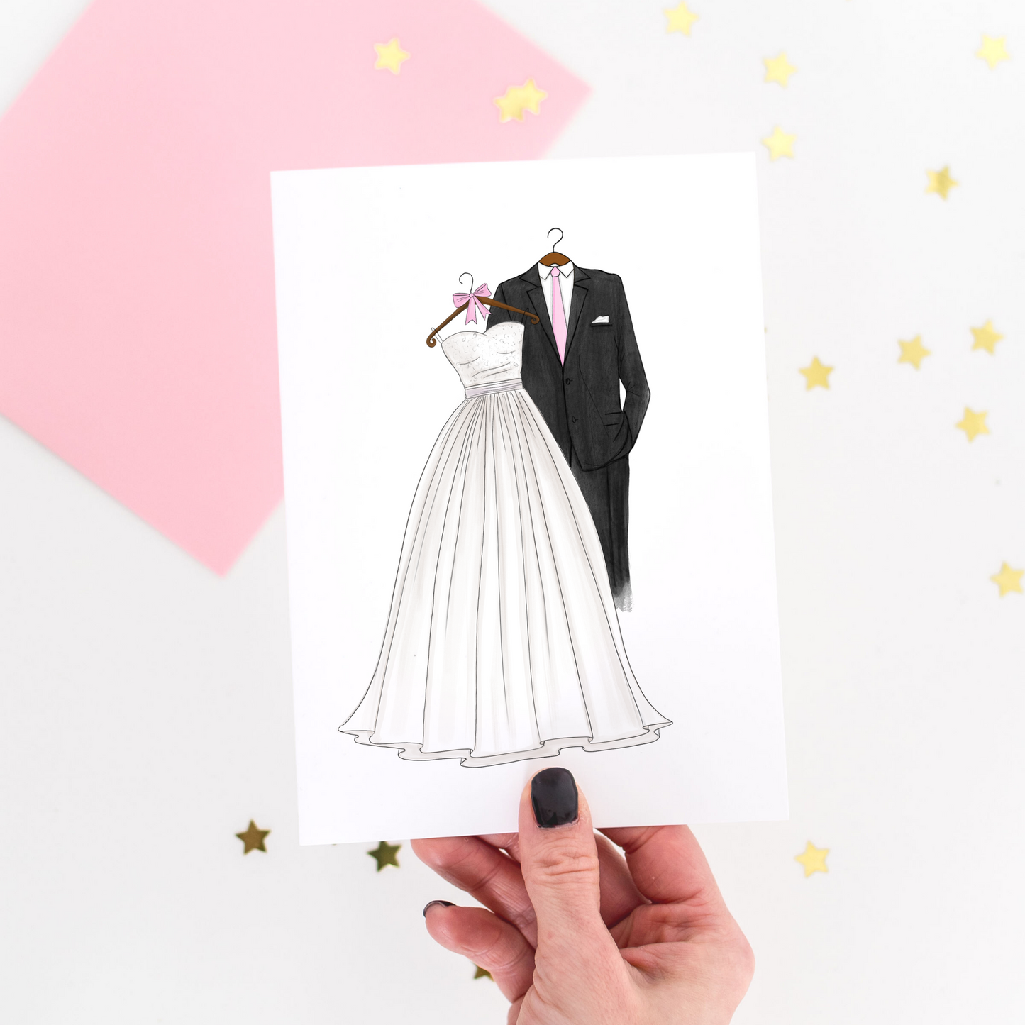 Wedding Outfits Greeting Card
