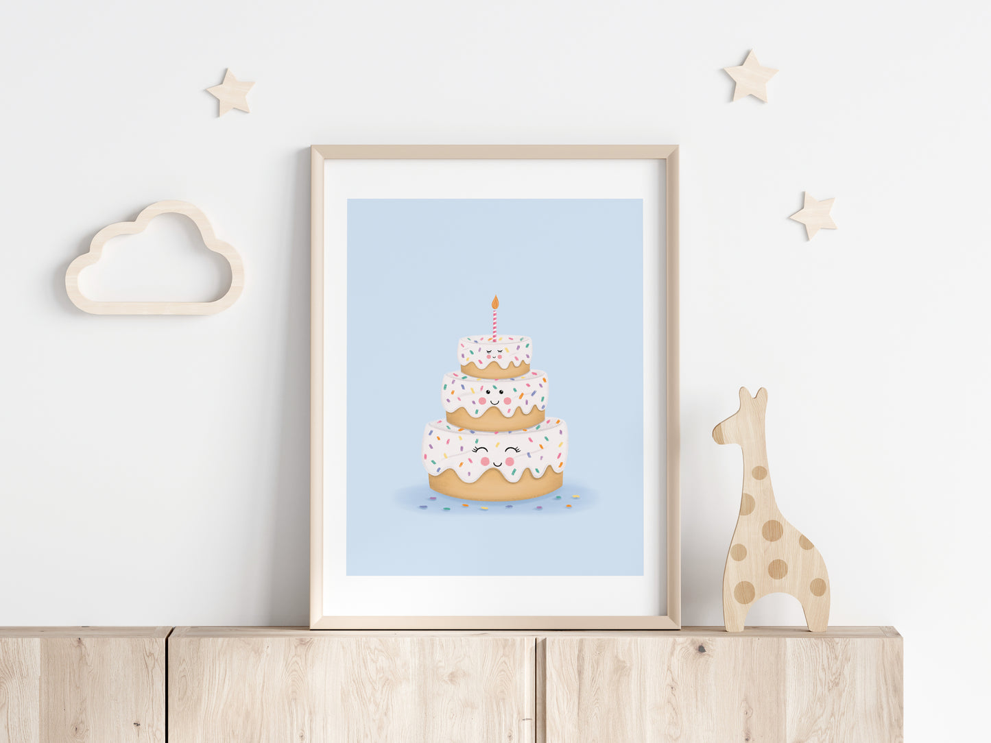 Birthday Cake Art Print