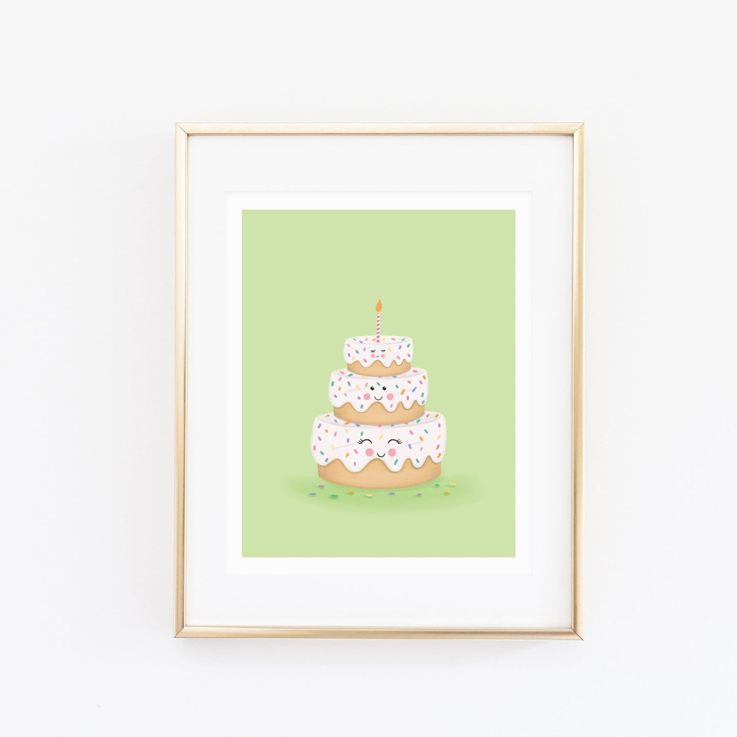 Birthday Cake Art Print