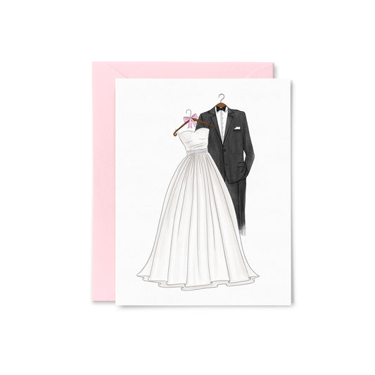 Wedding Outfits Greeting Card