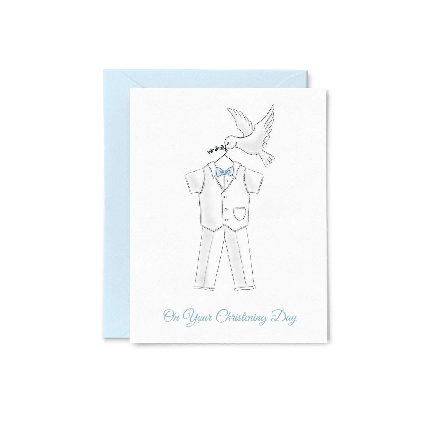 Christening Day Outfit Greeting Card