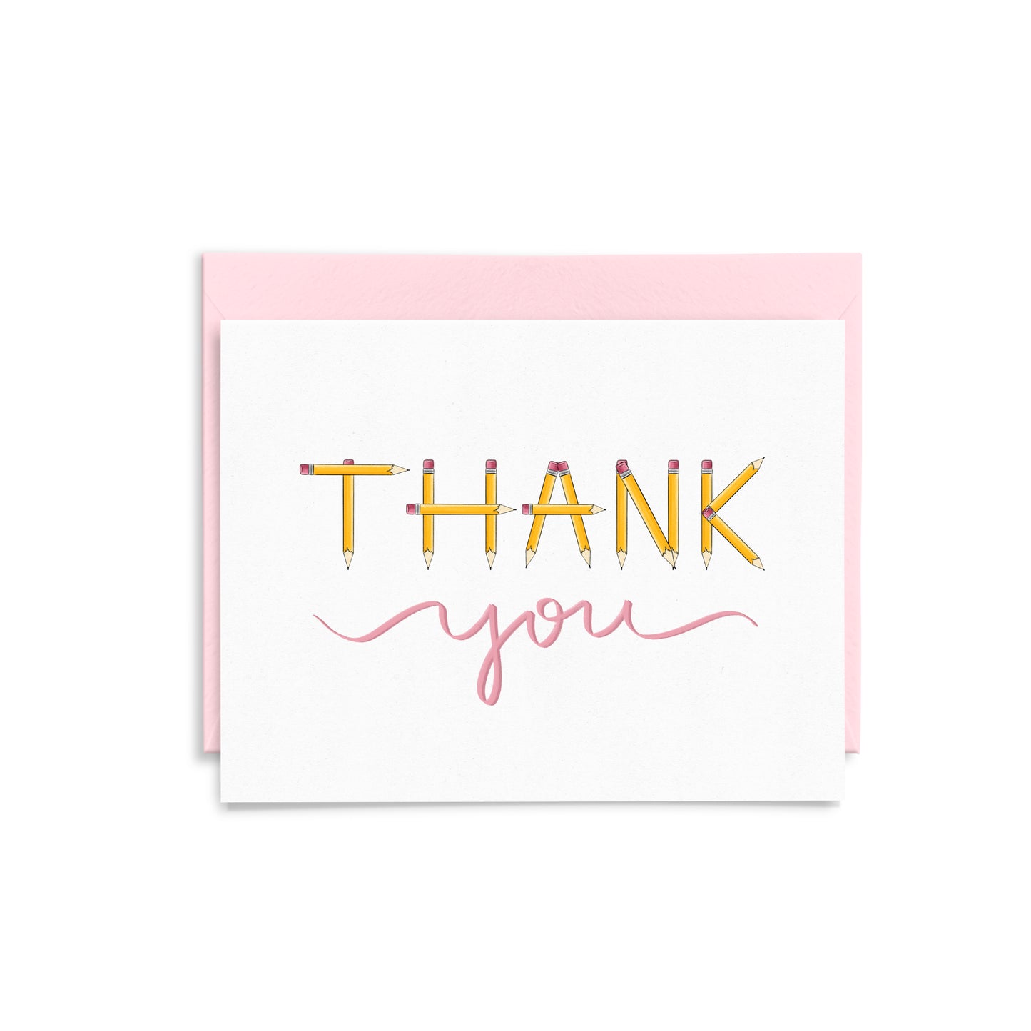 Pencil Thank You Greeting Card