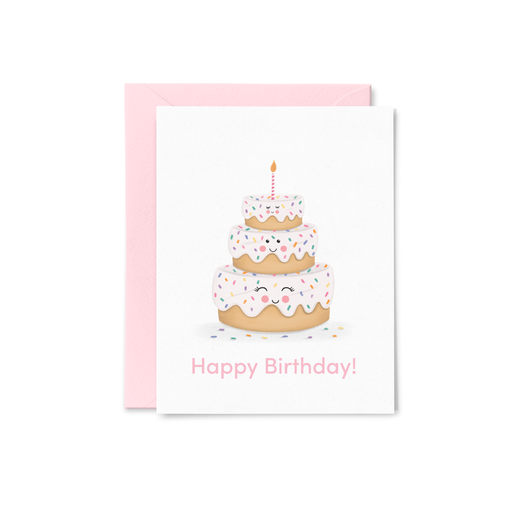 Cute Birthday Cake Happy Card Greeting Card Template Template Download on  Pngtree