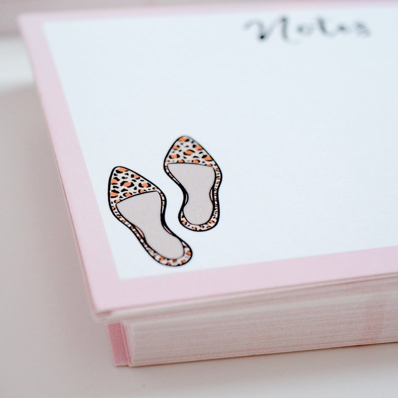 Fashion Shoes flat notecards