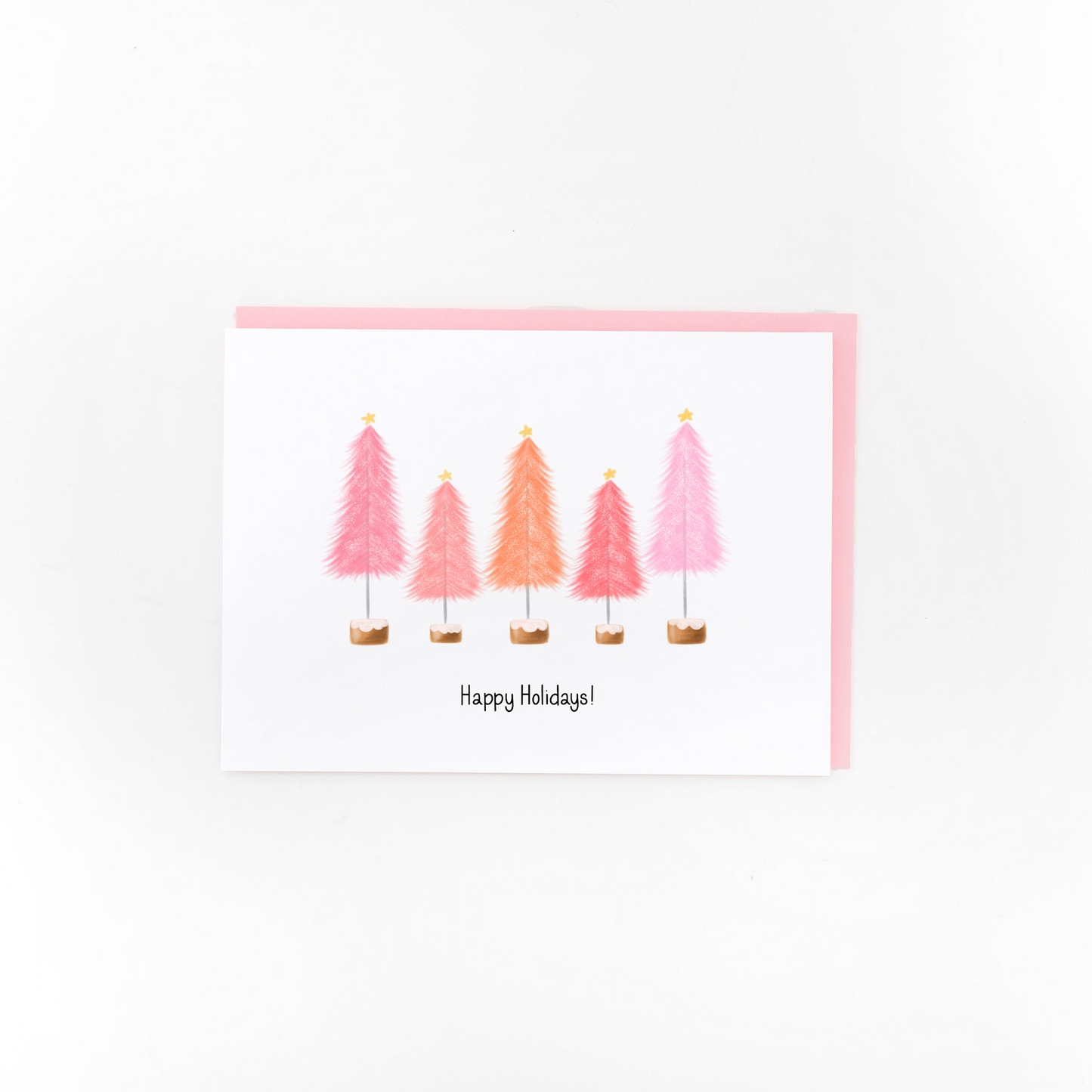 Pink Trees Greeting Card