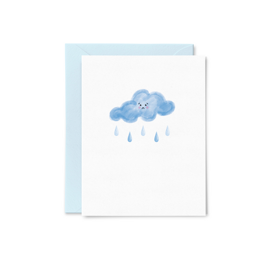 Sad Cloud Greeting Card