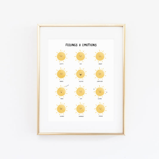 Feelings & Emotions Sun Art Print